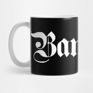 Bamberg written with gothic font Mug